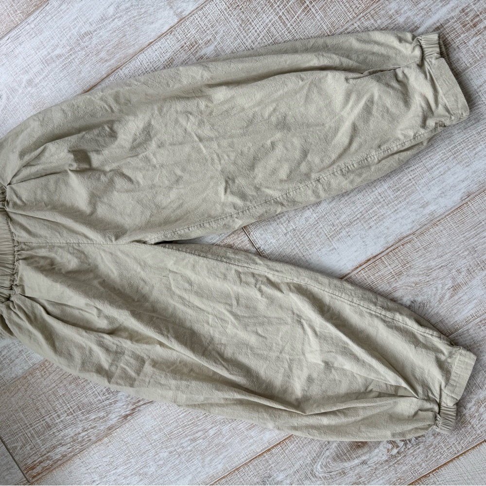 Free People Tan Jogger Sweatpants Relaxed Fit